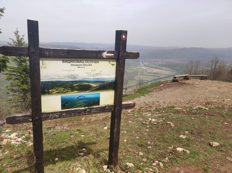 Osluša vidikovac, Zaovine